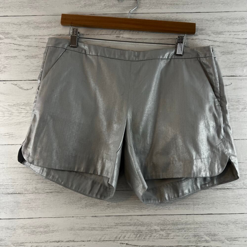 Lilly Pulitzer NWT Kasia Short in Silver Metallic Size 10